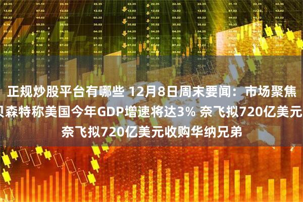 正规炒股平台有哪些 12月8日周末要闻：市场聚焦美联储会议 贝森特称美国今年GDP增速将达3% 奈飞拟720亿美元收购华纳兄弟