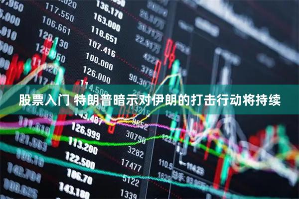 股票入门 特朗普暗示对伊朗的打击行动将持续